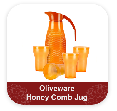 Oliveware honey comb jug