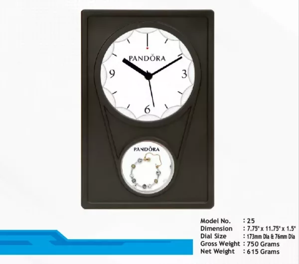 Customized Wall clock double Dia RN-25(MOQ- 175)